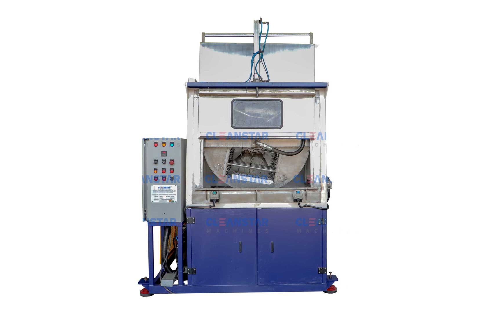 cage rotation ahu filter cleaning machine