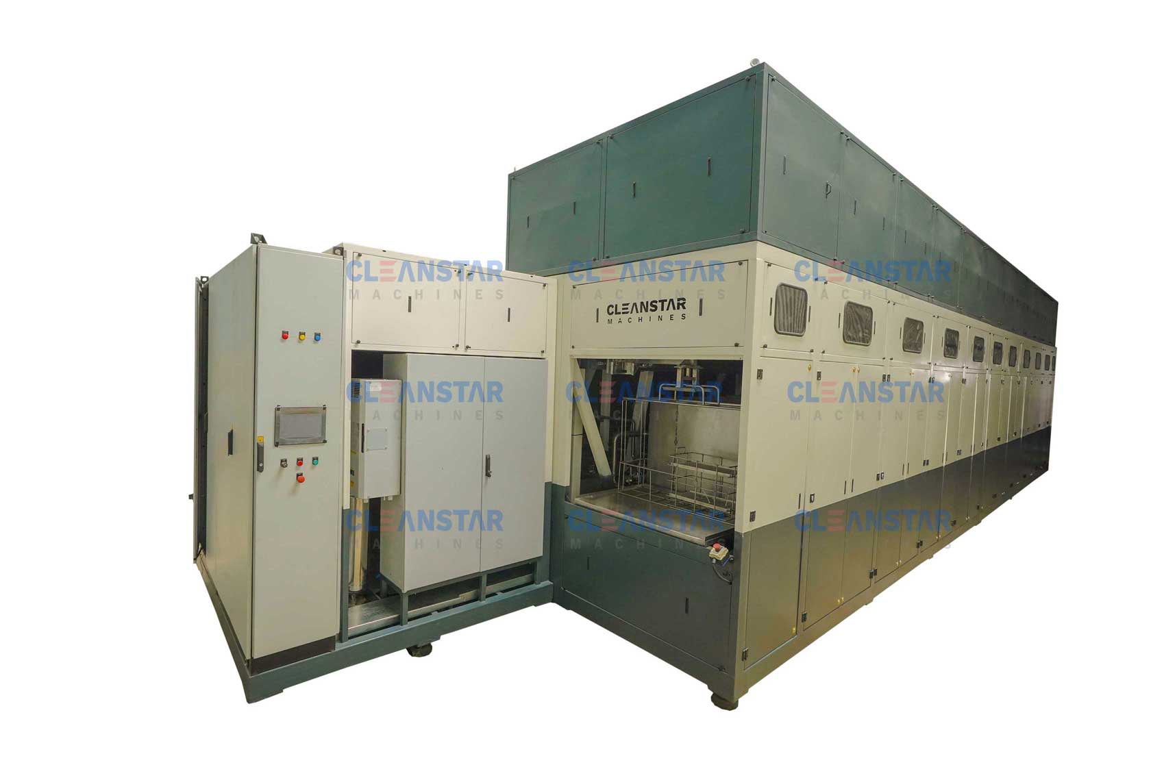 multistage industrial ultrasonic cleaning machine
